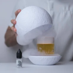 Cloche Moon LED Flavour Blaster lumineuse pour cocktail et nuage aromatique - vue 2