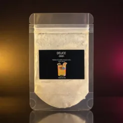 Sachet Délice Bar de paillettes comestibles change couleur jaune sur fond noir et or