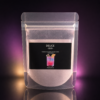 Sachet Délice Bar de paillettes comestibles change couleur violet sur fond noir et violet
