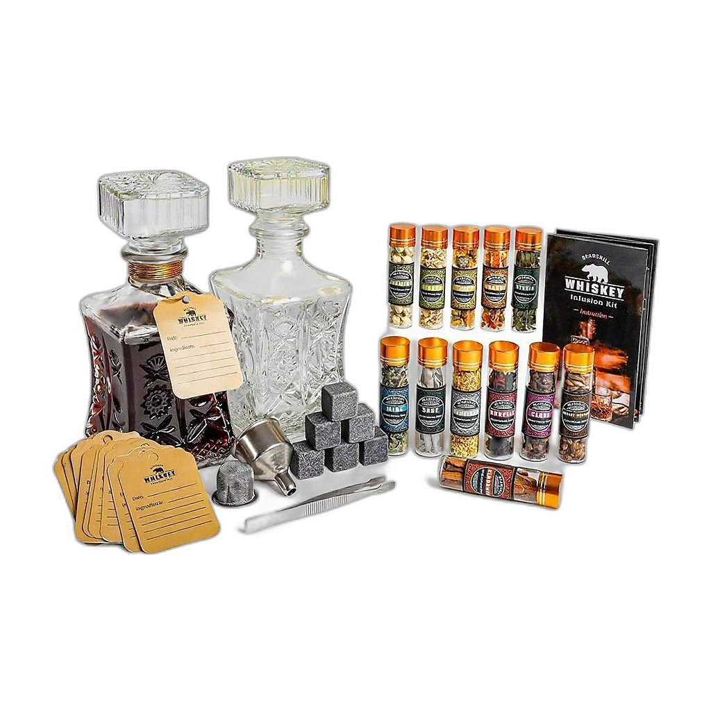 Coffret d'infusion cocktail & whisky – 12 botaniques et accessoires