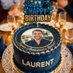 Topper comestible personnalisé pour gâteau – 12 à 20 cm