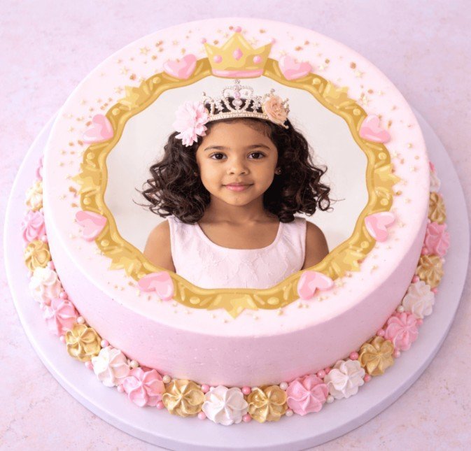 Topper comestible personnalisé pour gâteau – 12 à 20 cm
